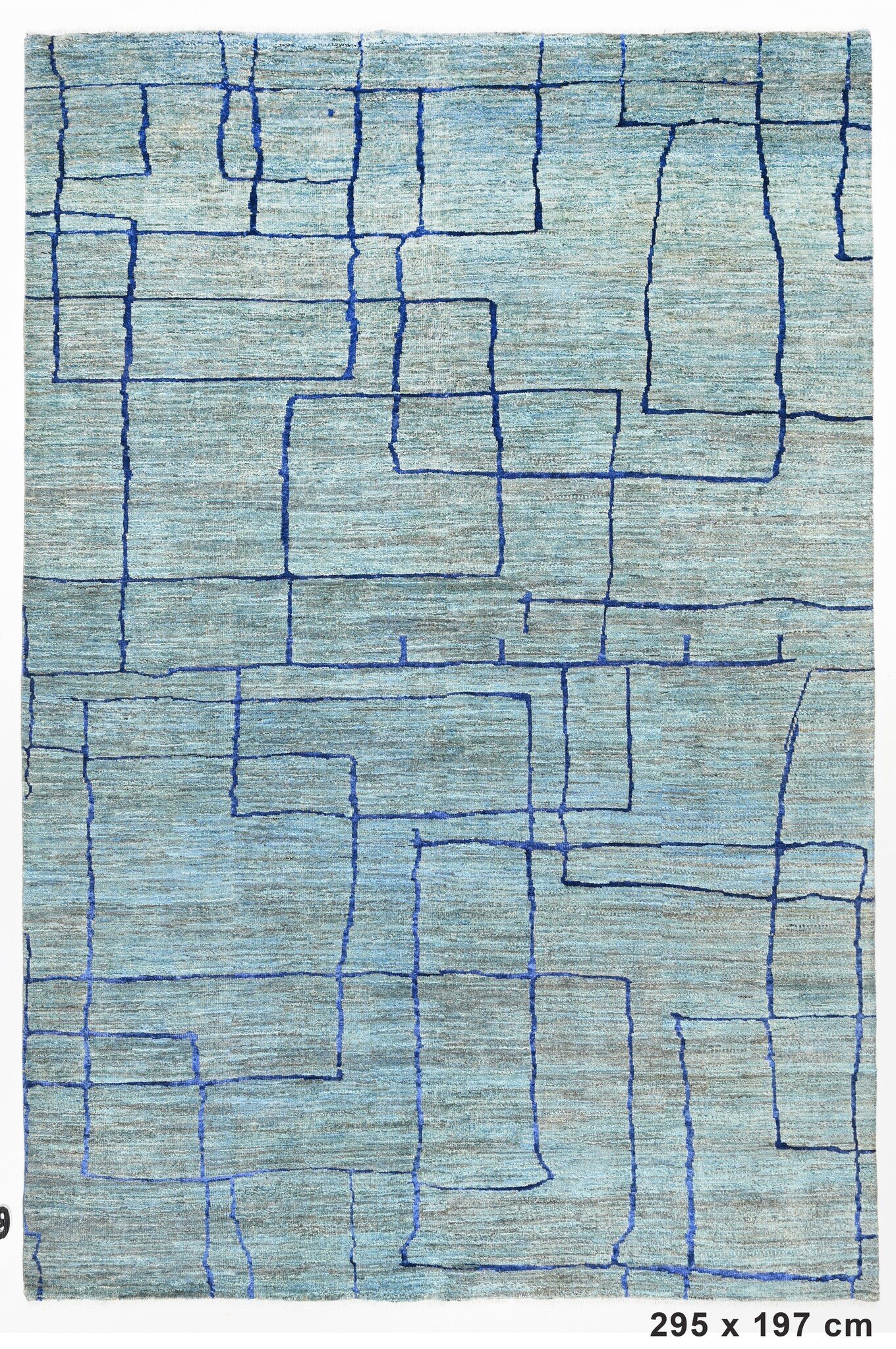 Gabbeh Teppich Blau – 295 X 197 cm 