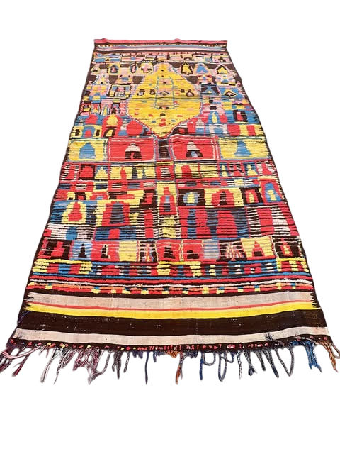 Alter Vintge Teppich  315 x 140 cm – Unikat  V15