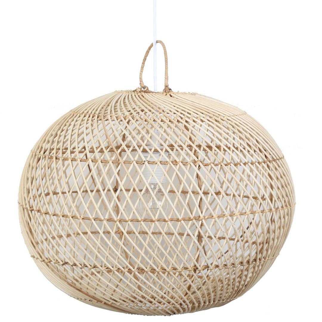 Deckenleuchte Rattan Rund