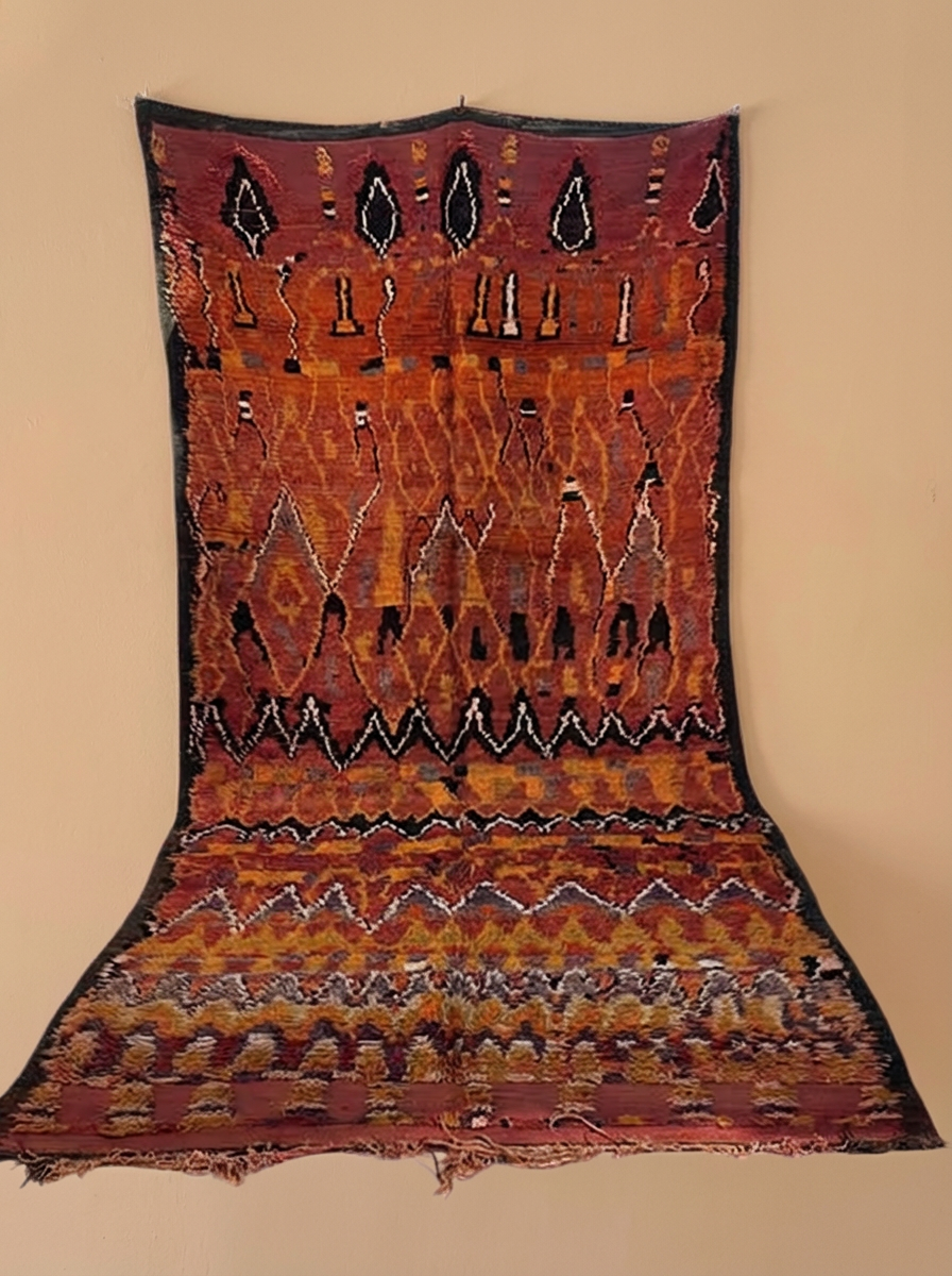 Alter Vintge Teppich  415 x 190 cm – Unikat  V11