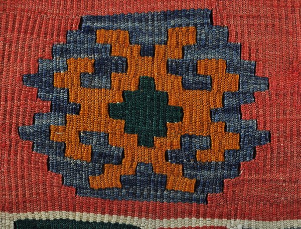 Vintage feiner Kelim Teppich  – 205 x 140 cm Unikat 15