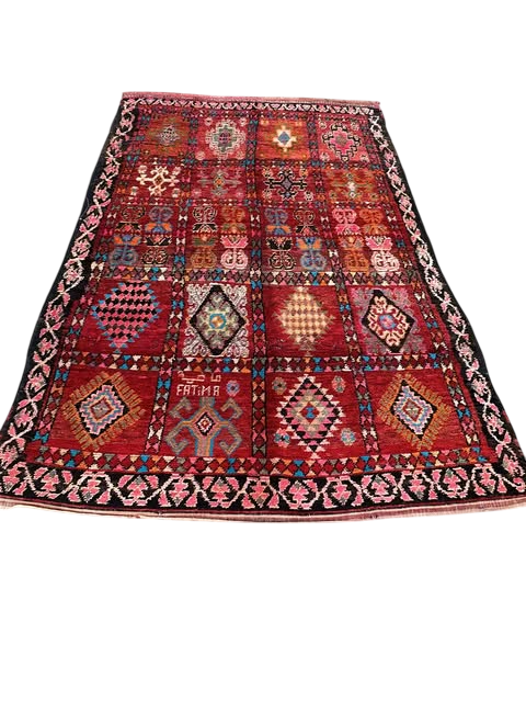 Alter Vintge Teppich  290 x 180 cm – Unikat  V17