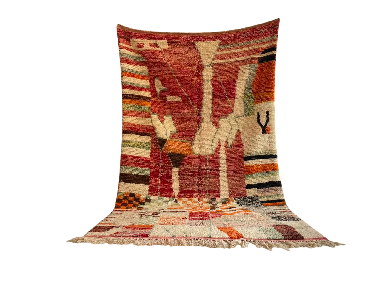 Alter Teppich – vintage Teppich  Grün  ca. 300 x 200 cm – Unikat V55