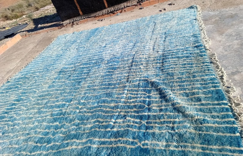 Berberteppich Blau –  Maßanfertigung
