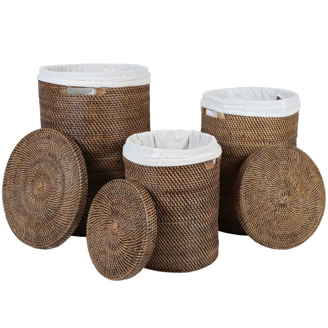 Rattan Wäschekorb Groß