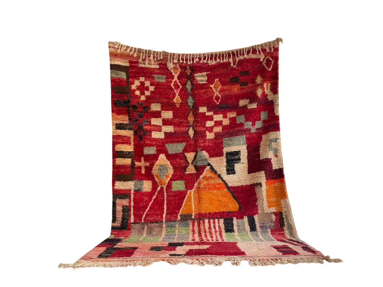 Alter Berberteppich  300 x  200 cm – Unikat V4