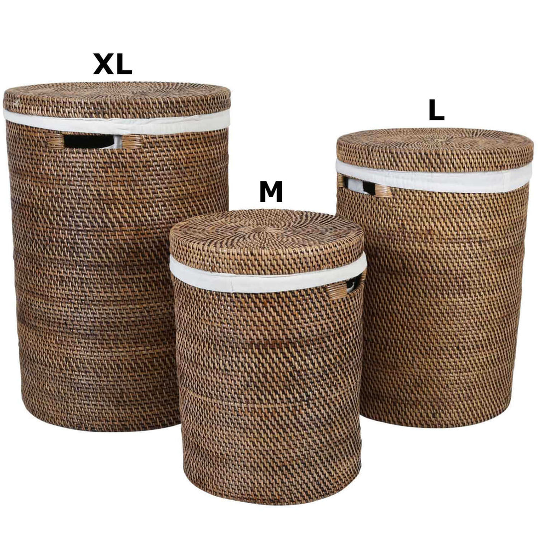 Rattan Wäschekorb Groß