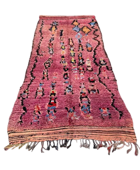 Alter Teppich – vintage Moroccan Boujaad  290 x 130 cm – Unikat  V35