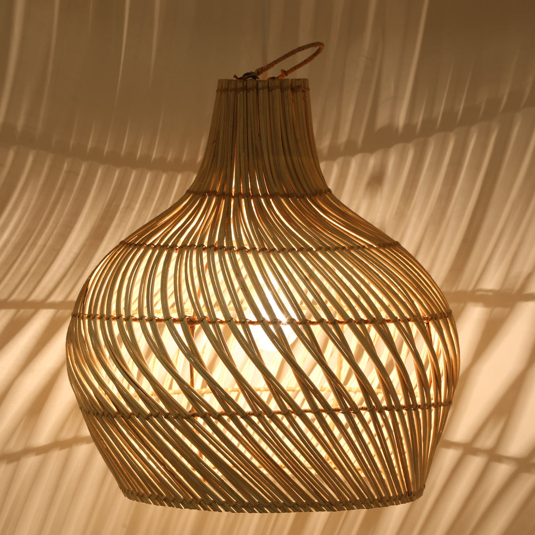Rattan Lampe 