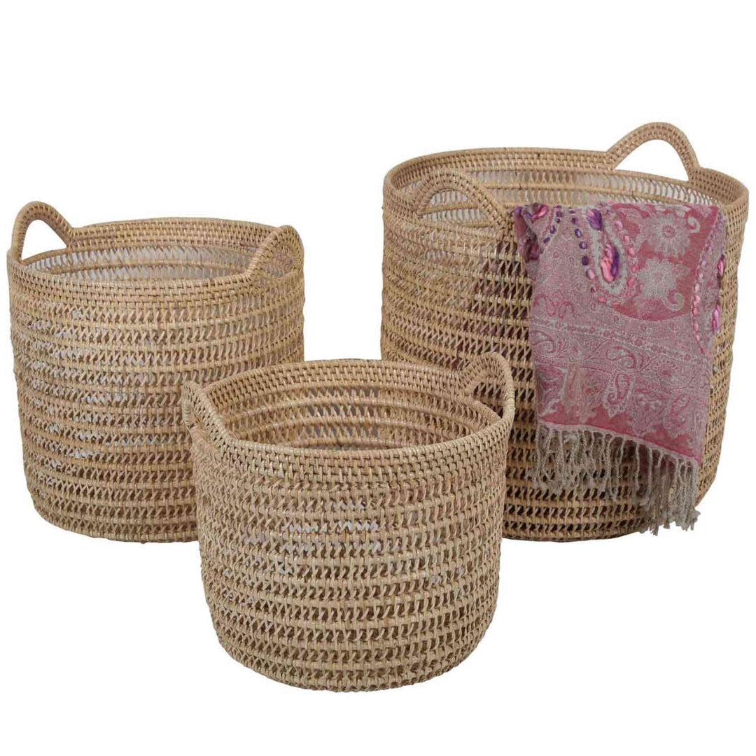 Rattankorb mit Henkel 