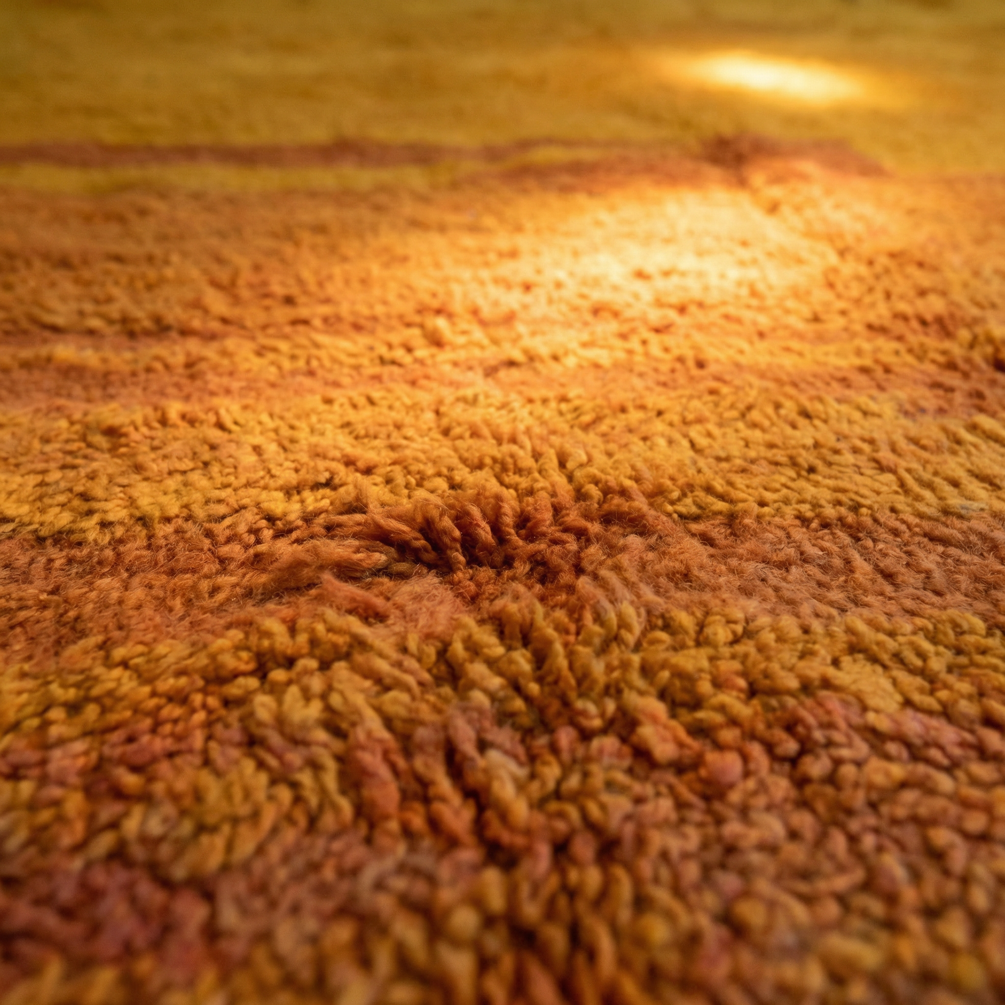  marokkanischer beni ourain Teppich  in Orange