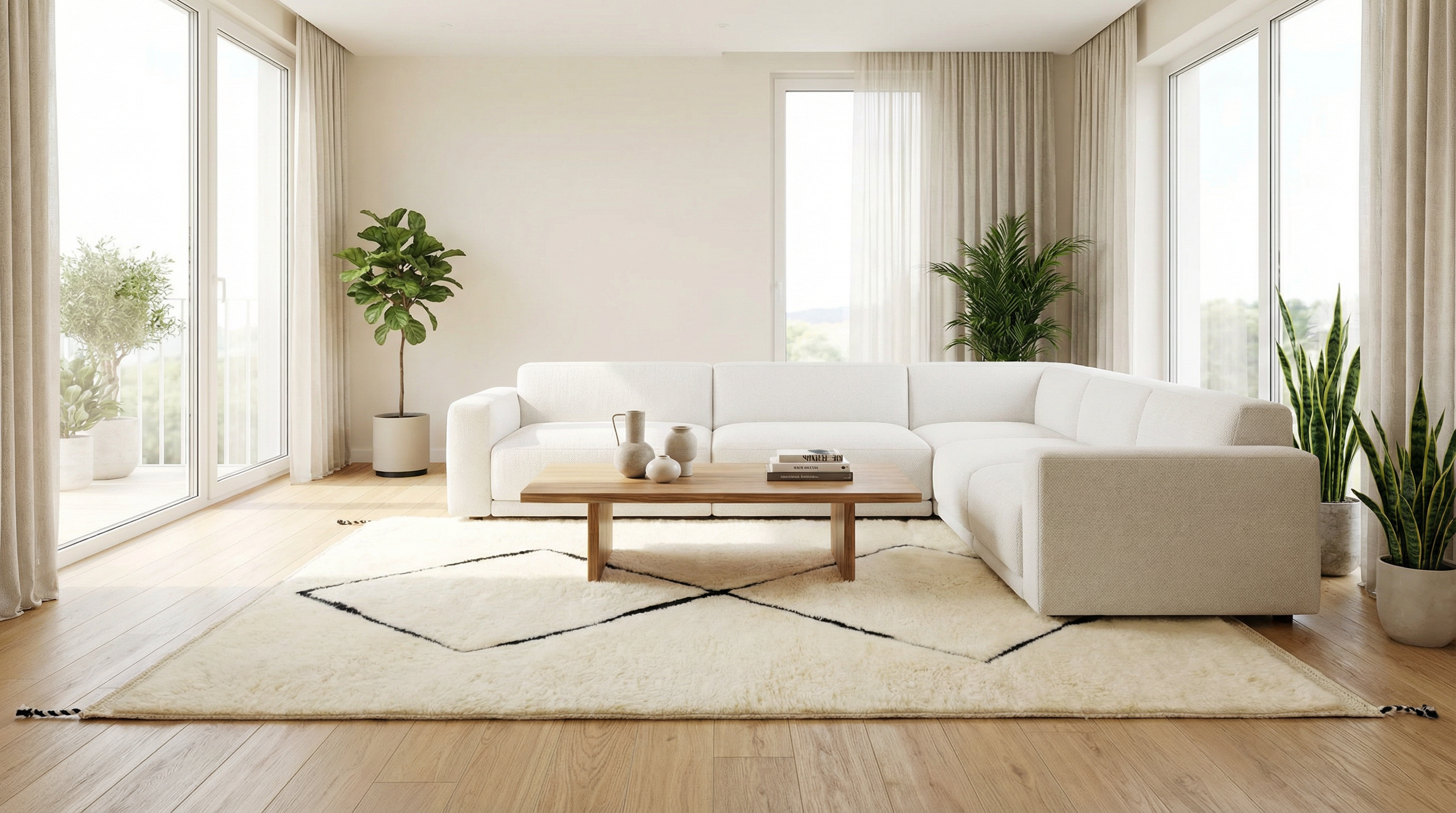 Custom Moroccan Rugs | Handmade Berber Carpets | Beni Ourain Wool Rugs