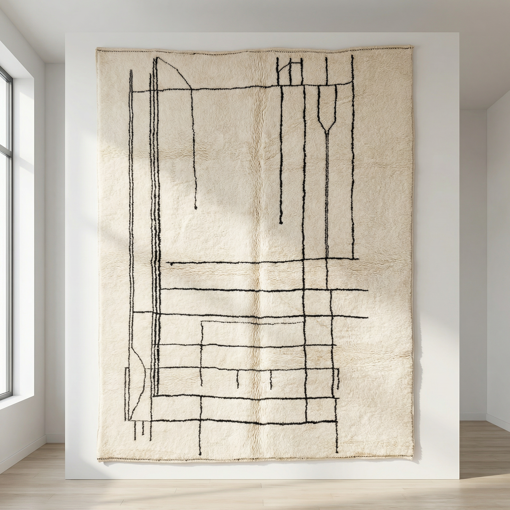 moroccan rug, original beni ourain