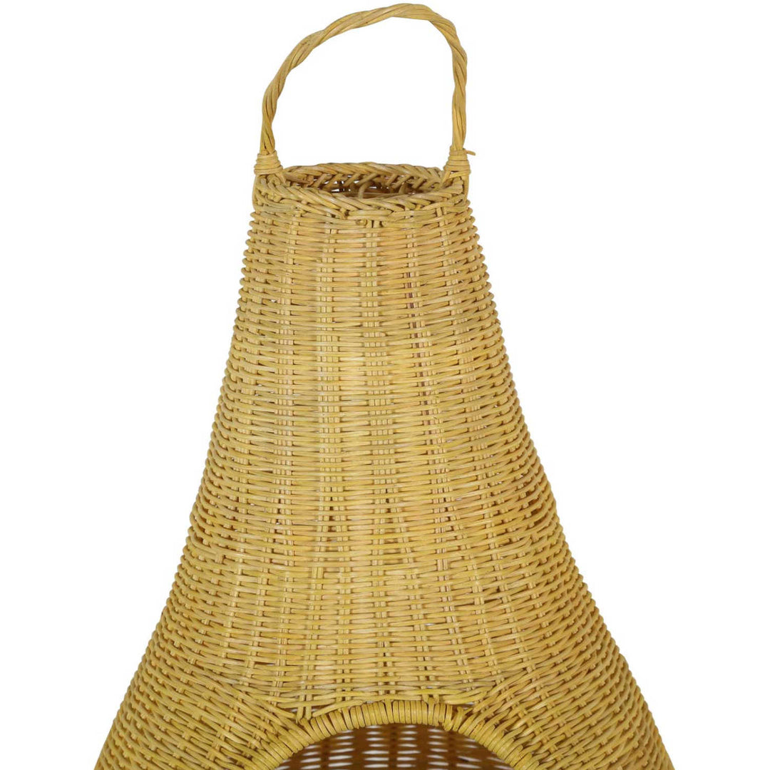 Katzenhaus Luna aus Rattan
