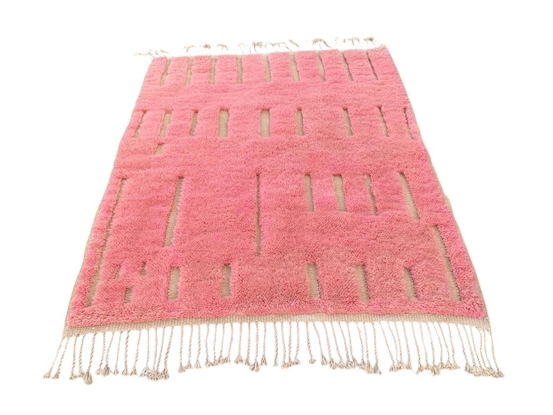 Moroccan Berber rug pink, berber Pink carpet handmade natural color rug, eco-friendly rug,8x10 ft rugs timeless wool rug, Mrirt rug Pink rug