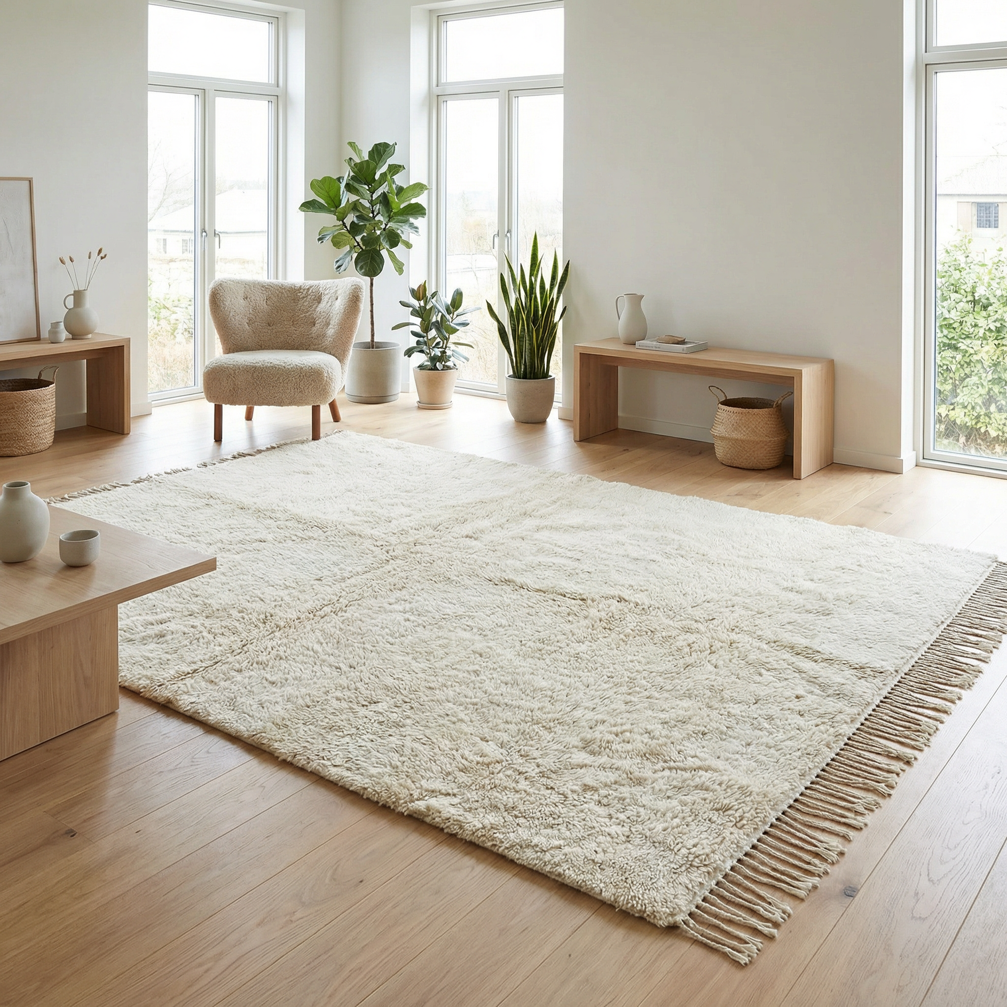 Custom Moroccan Rugs | Handmade Berber Carpets | Beni Ourain Wool Rugs