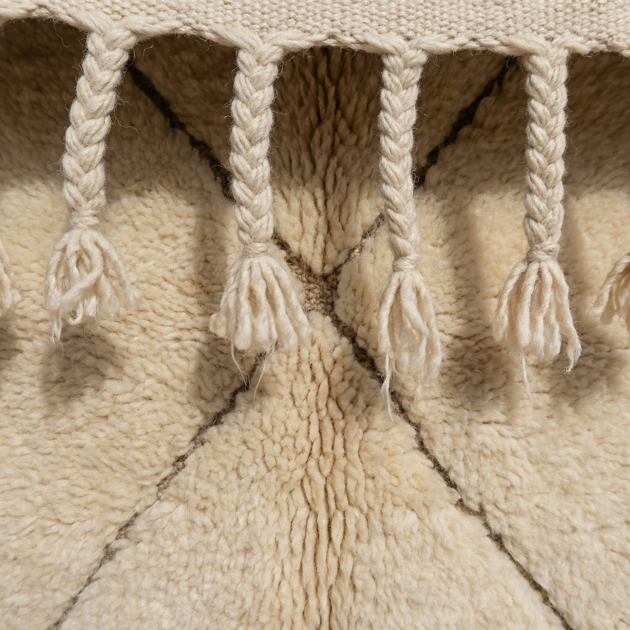 Blue White - Beni Ourain Rug, Handmade Rug, White And Blue Rug, Moroccan Rug, Custom Rug, Striped Blue Rug, Handwoven Rug Blue