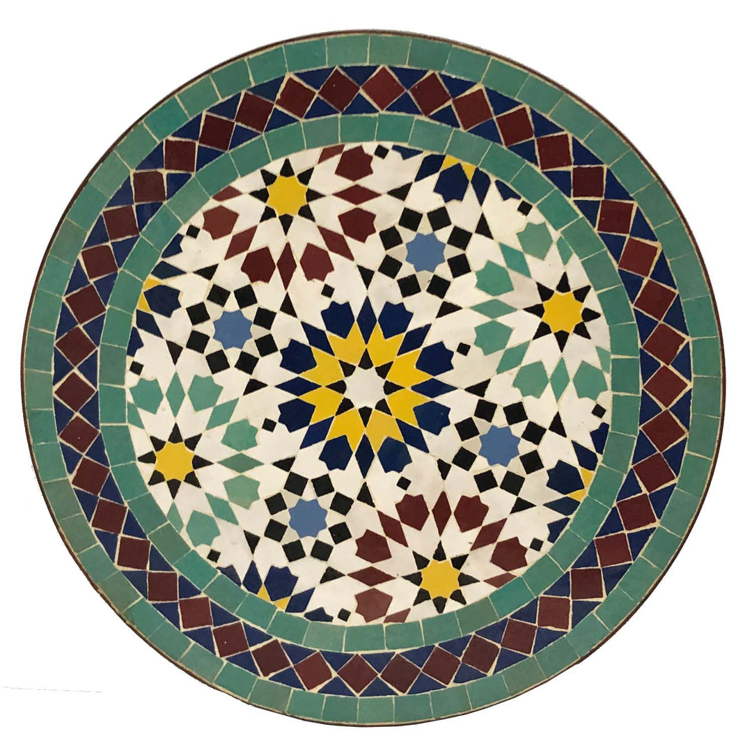 Mosaiktisch Rund Grün Ø 45 cm	 