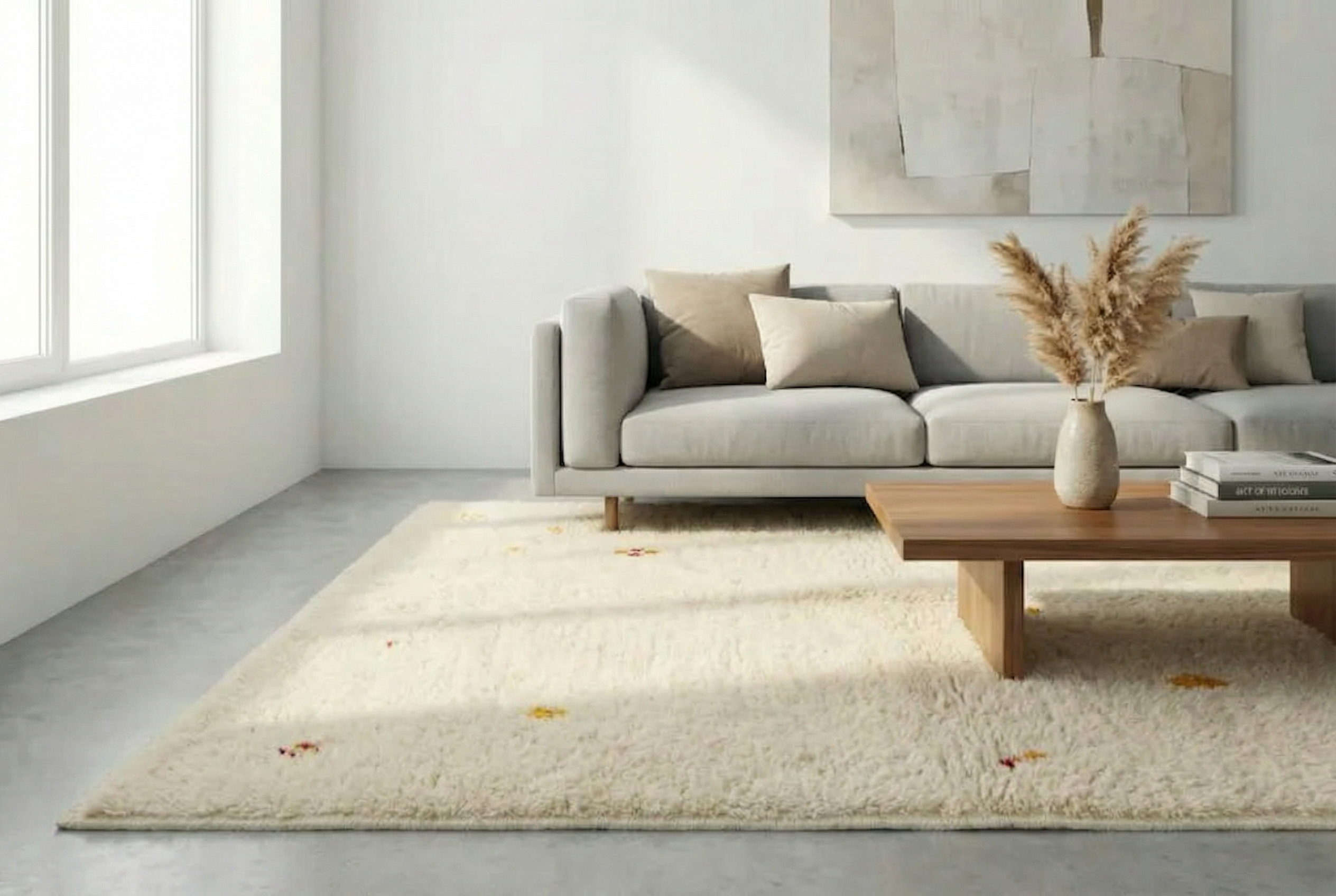 Black & White Beni Ourain With Berber Symbols