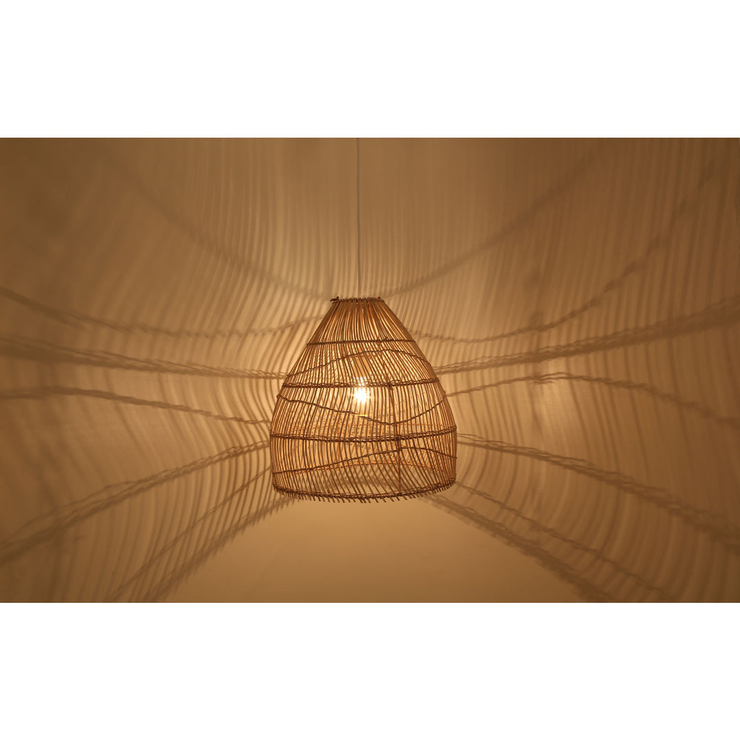 Pendellleuchte aus Rattan
