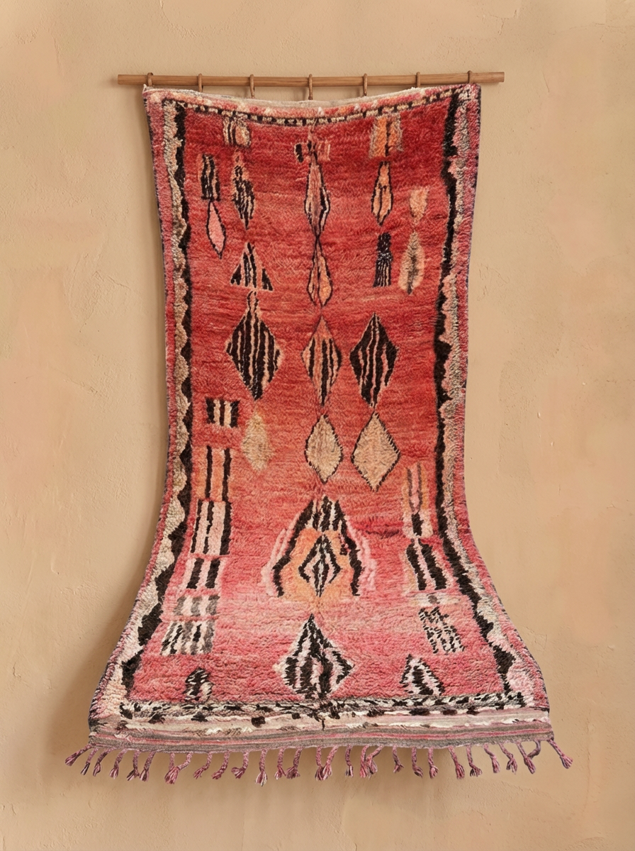 Alter Teppich – vintage Moroccan  Rug   310 x 140 cm – Unikat  V33