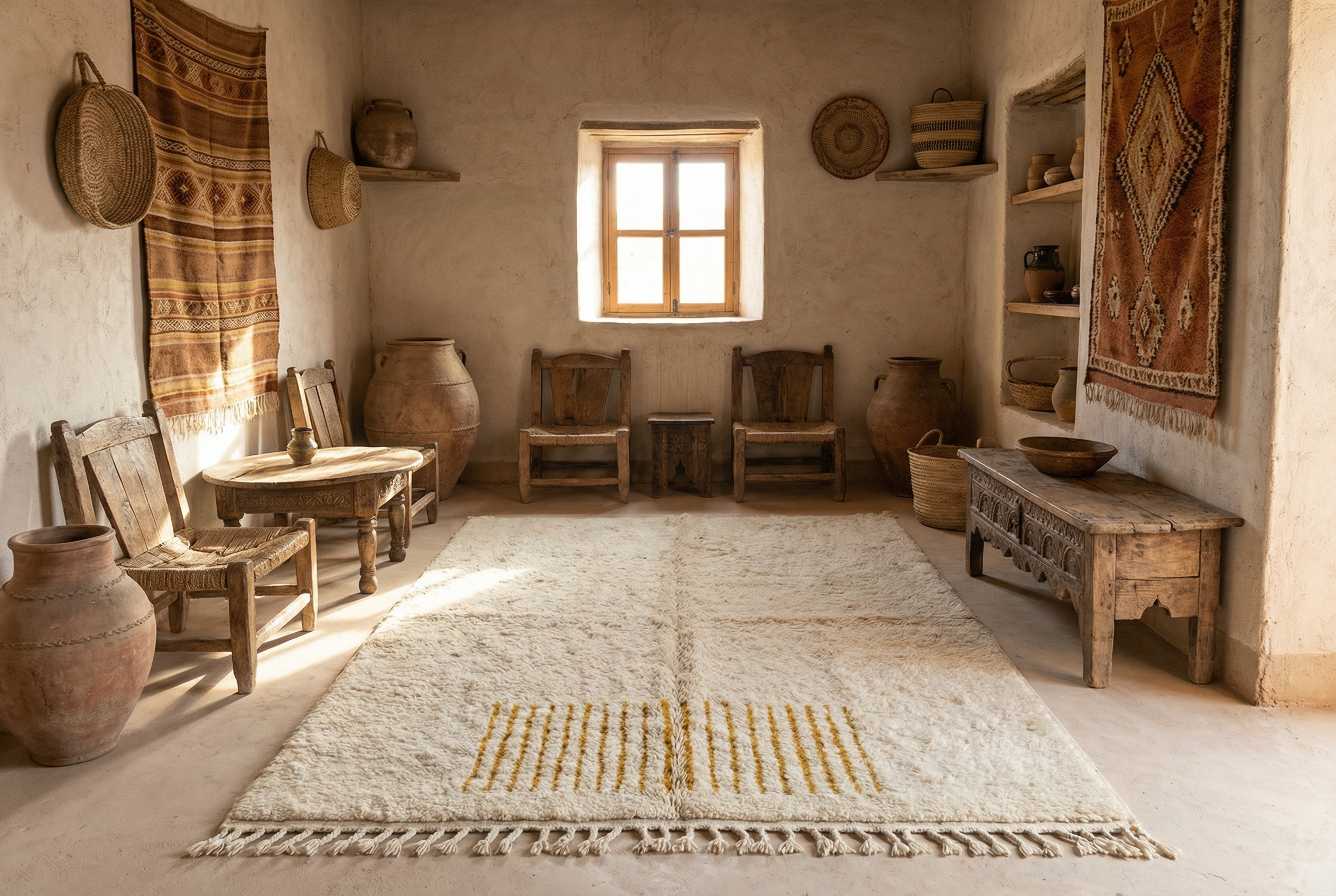 Custom Moroccan Rugs | Handmade Berber Carpets | Beni Ourain Wool Rugs