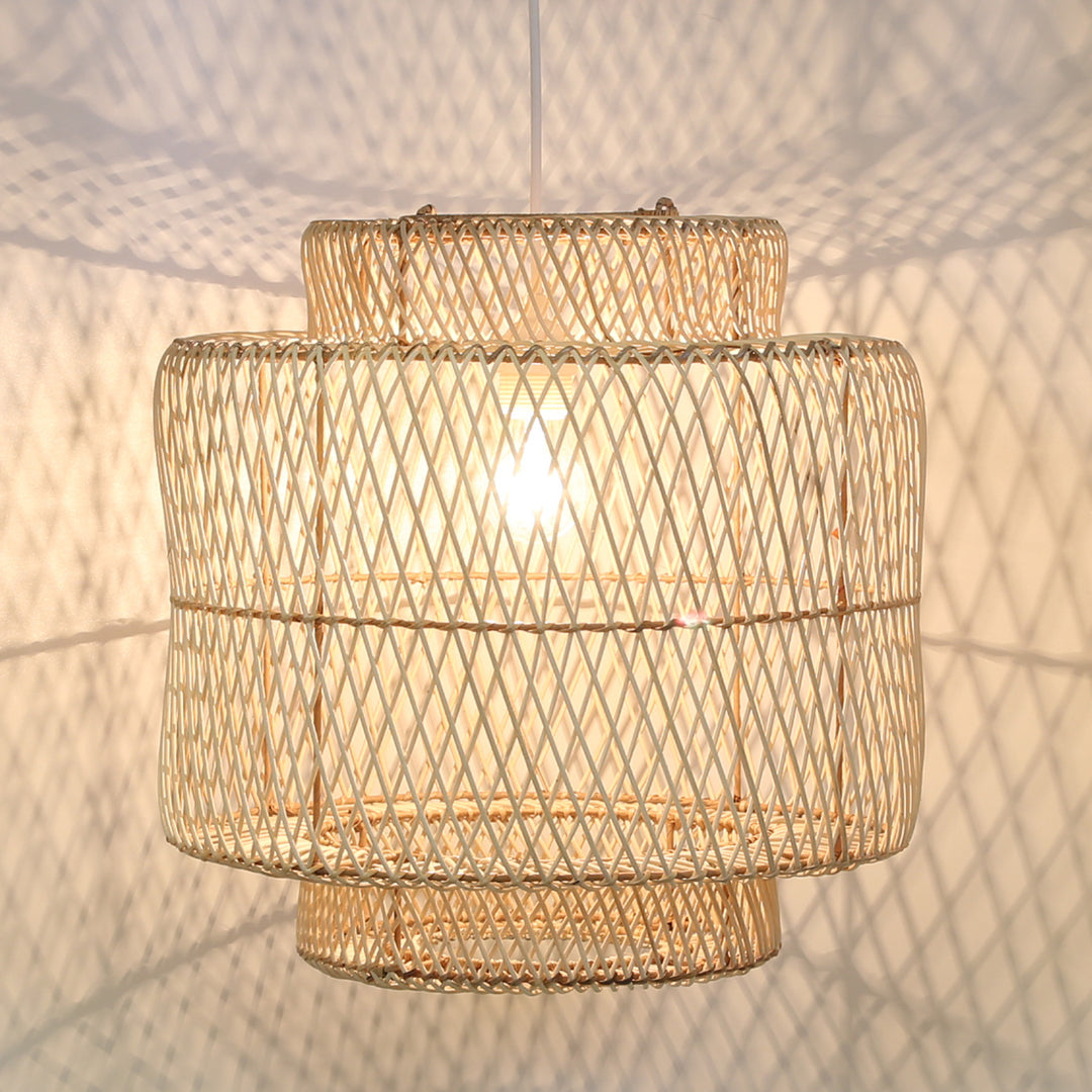 Hängelampe Rattan Boho Style