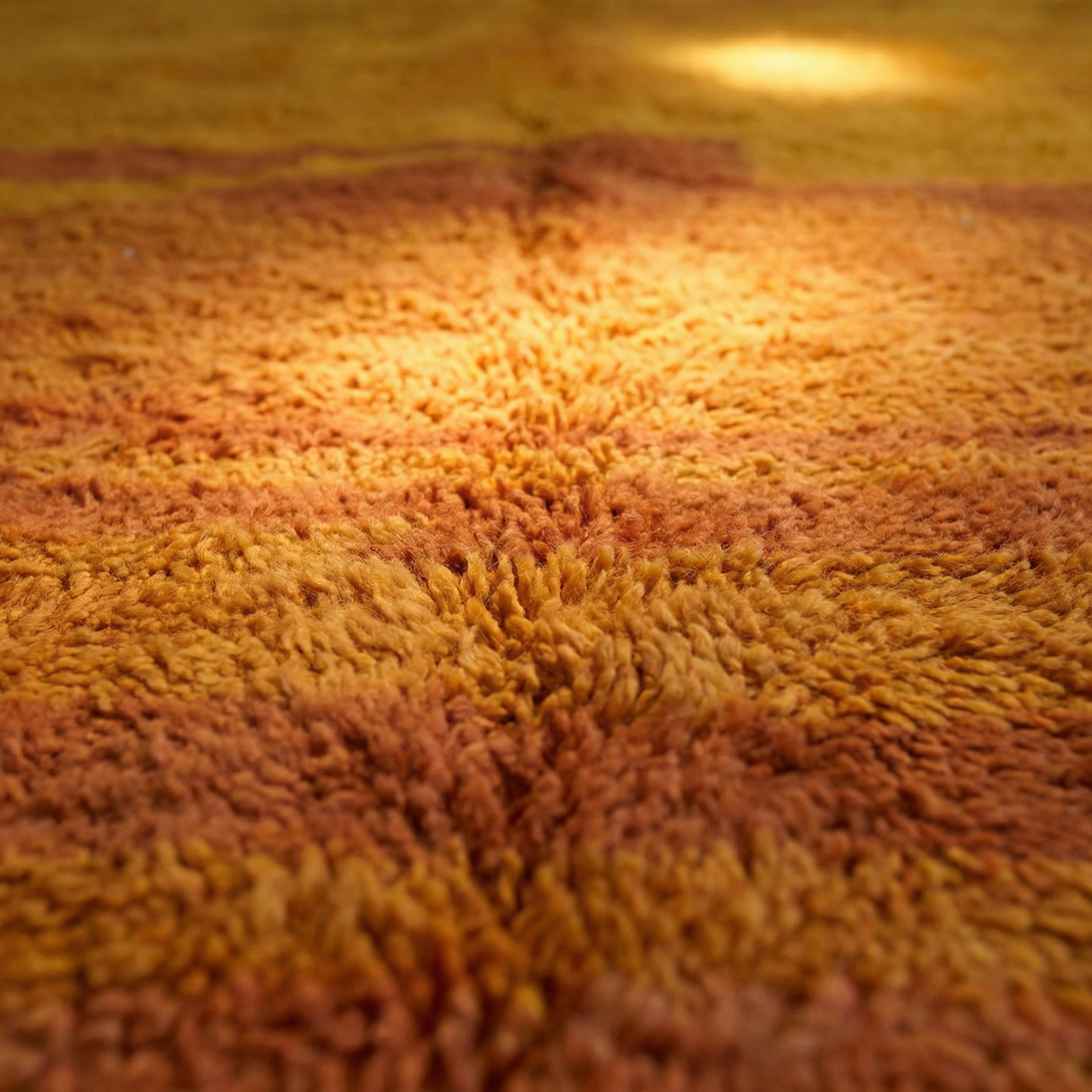  marokkanischer beni ourain Teppich  in Orange