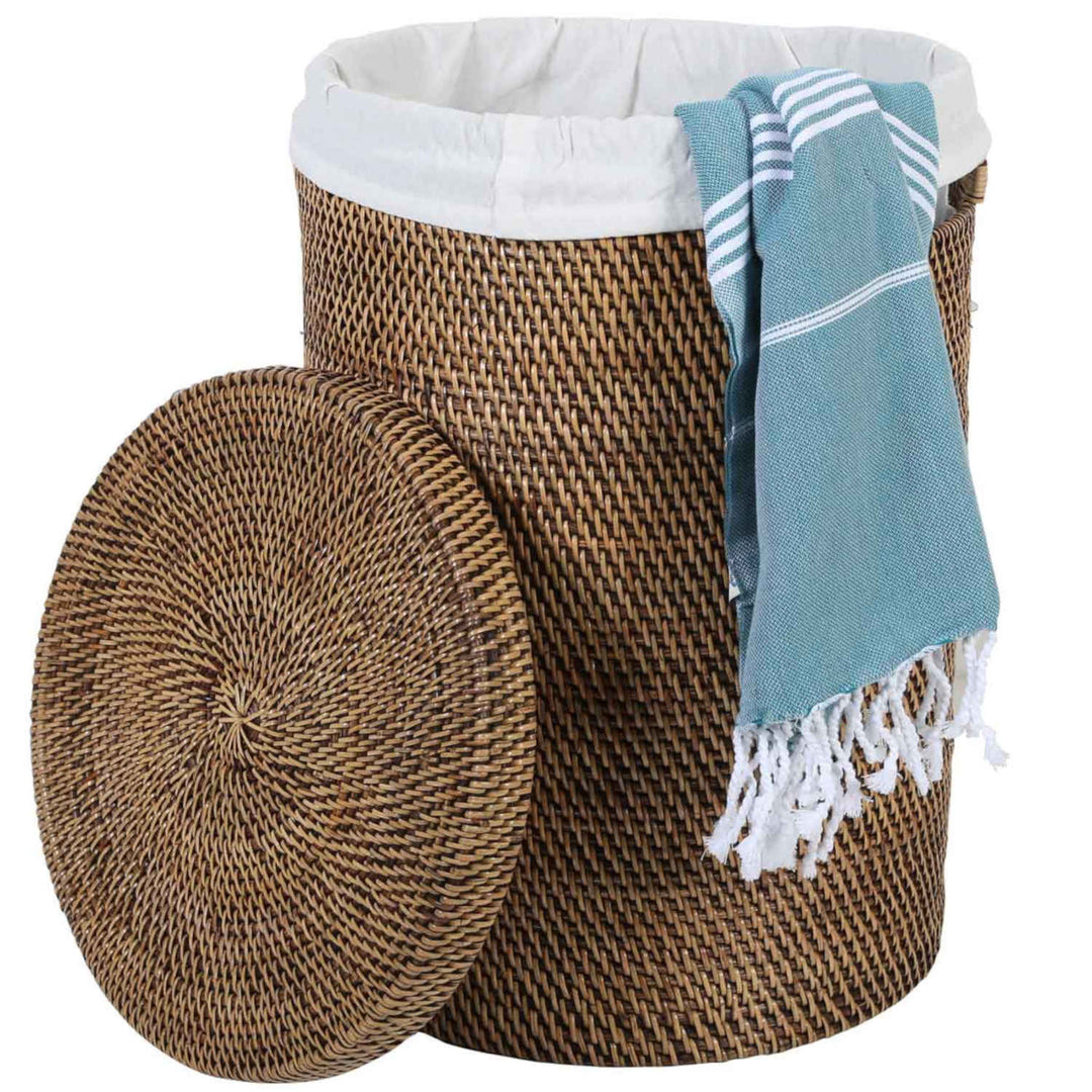 Rattan Wäschekorb Groß