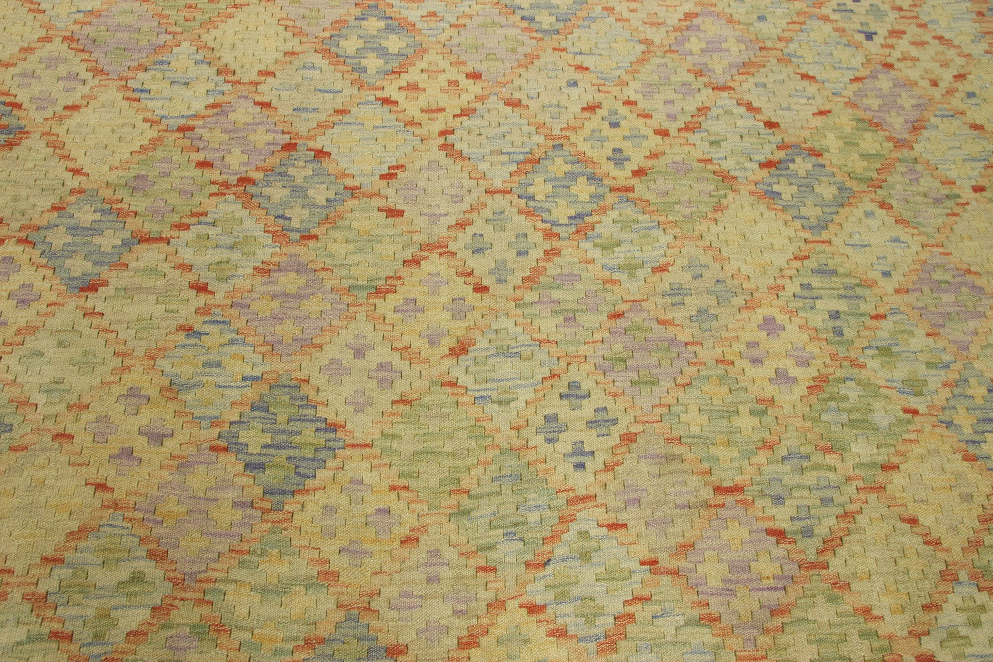 Kelim Teppich – Beige Grün 300 X 206 cm              
