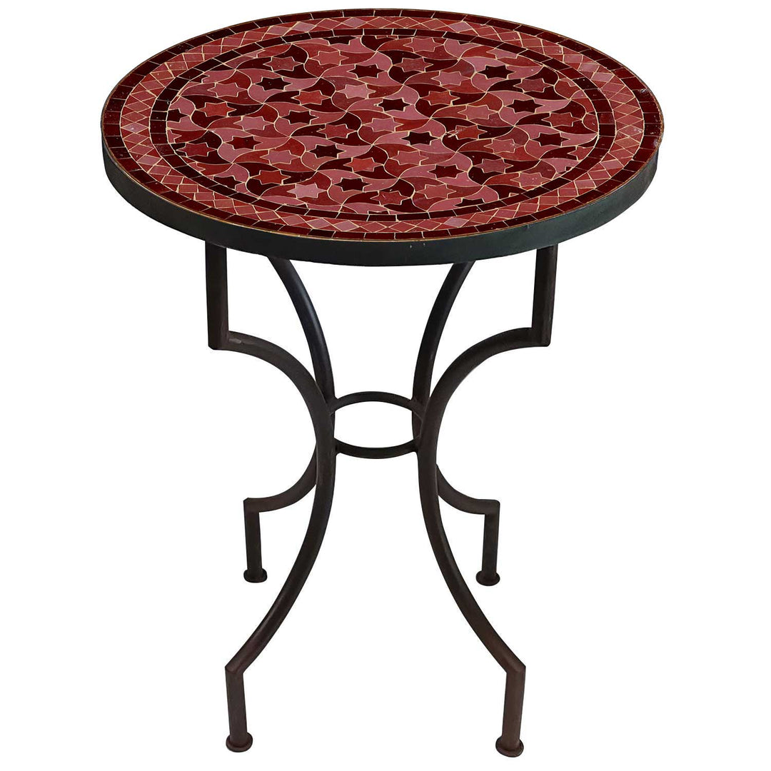 Mosaiktisch Rund Rot & Rosa Ø 60 cm