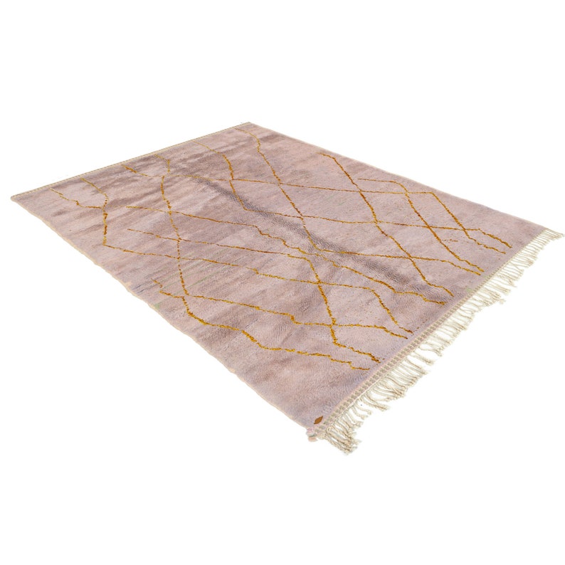 Artistic Berber Carpet for Modern Spaces- Beni Ourain Moroccan Rug