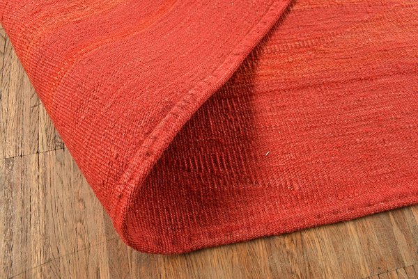 Roter vintage  Kelim Teppich – 185 x 245 cm Unikat 1 