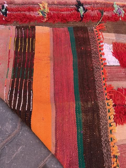 Vintage Boujad Teppich Läufer   290 x 125 cm – Unikat  V29
