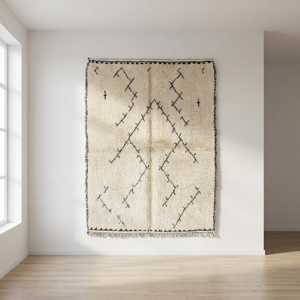 Beni  Berberteppich Natur Farben – BEL D15