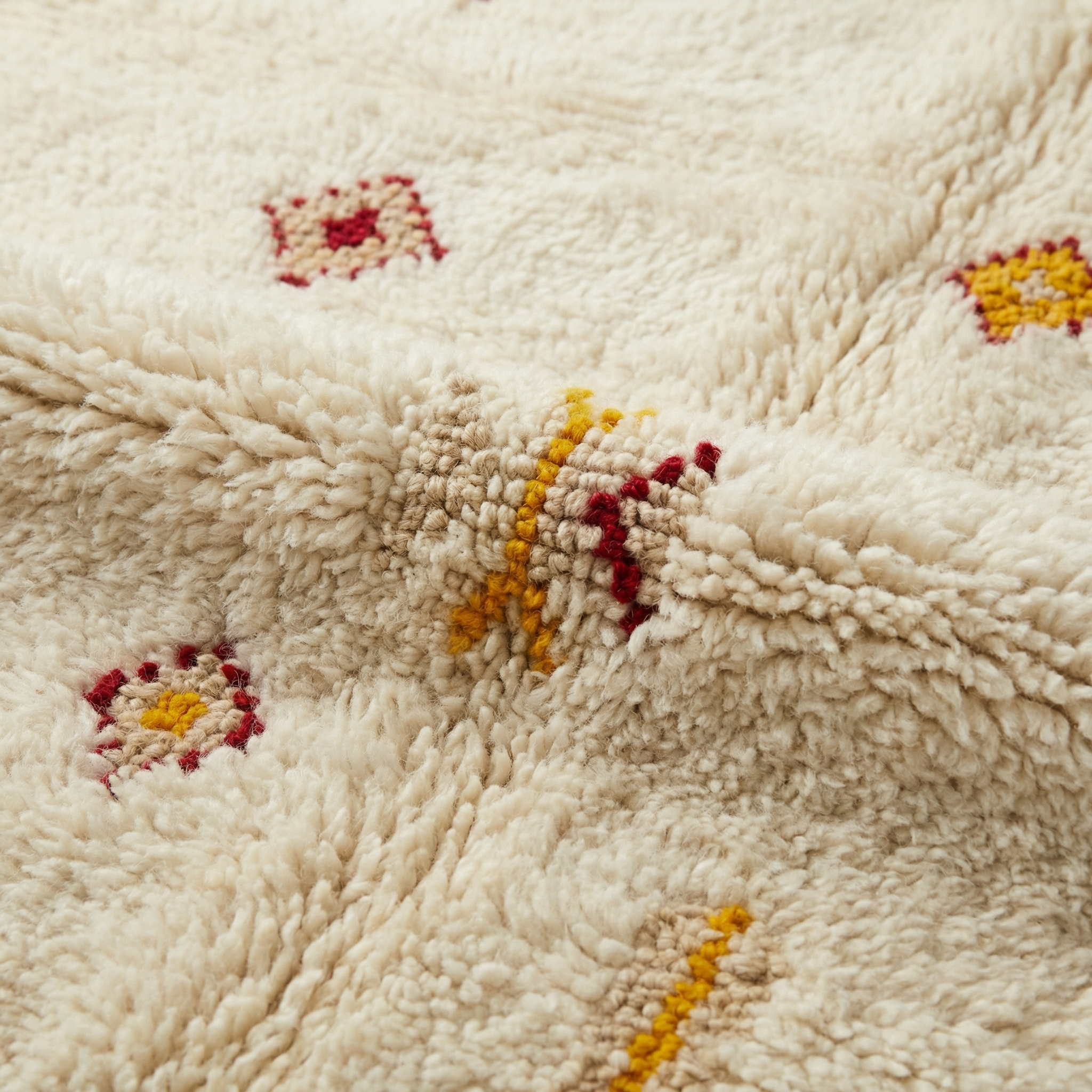 Black & White Beni Ourain With Berber Symbols