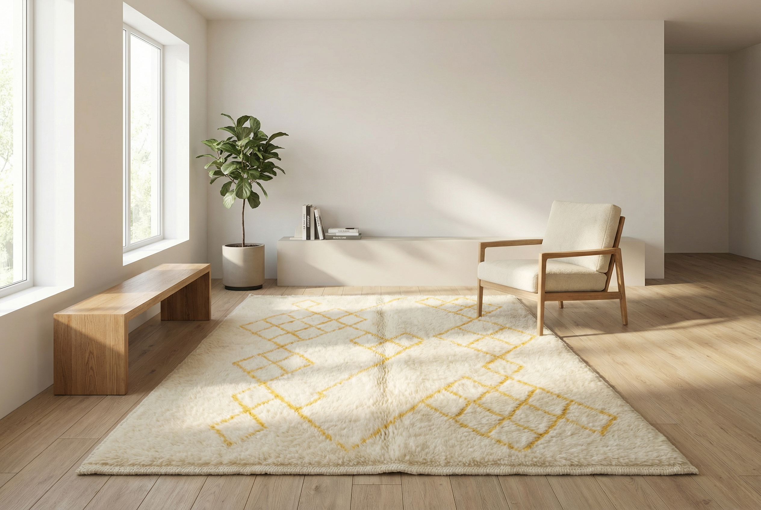 Custom Moroccan Rugs | Handmade Berber Carpets | Beni Ourain Wool Rugs