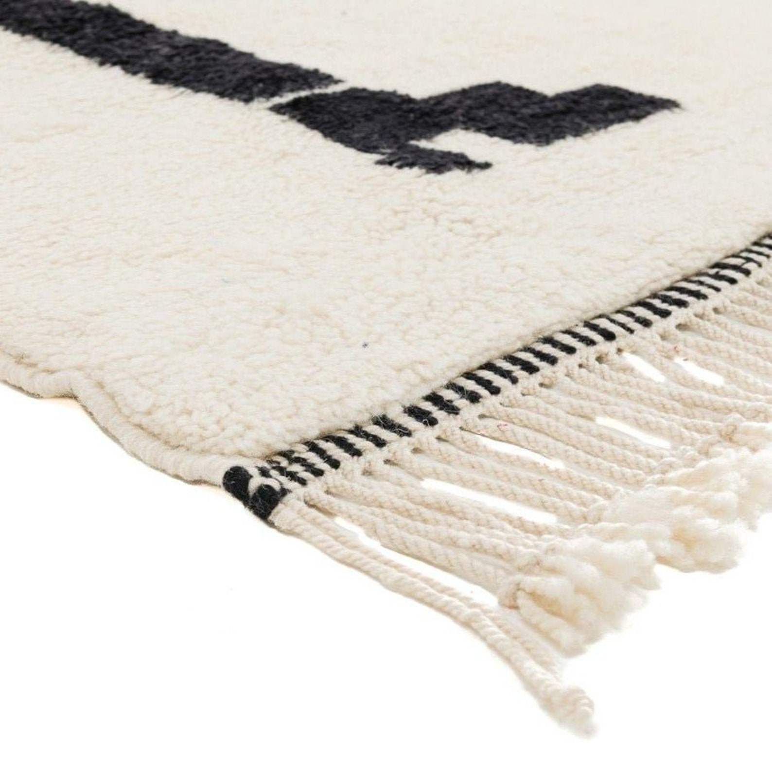 Aicha - Traditional Yellow Cream And Blue Carpet From Fint - Moroccan Rug, Berber Carpet, Custom, Handmade