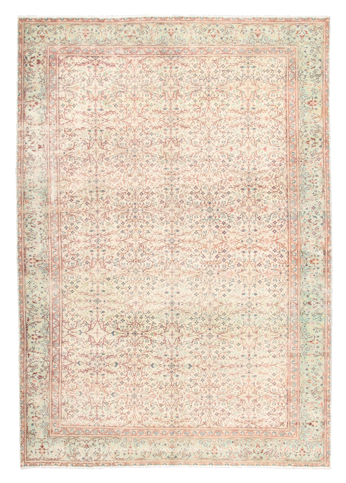  Handgknüpfter  vintage  teppich  280 x 195 cm
