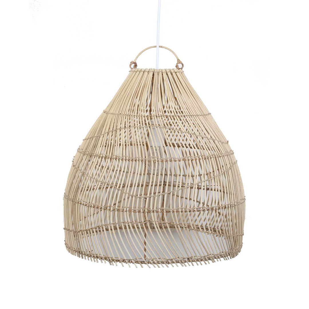Pendellleuchte aus Rattan