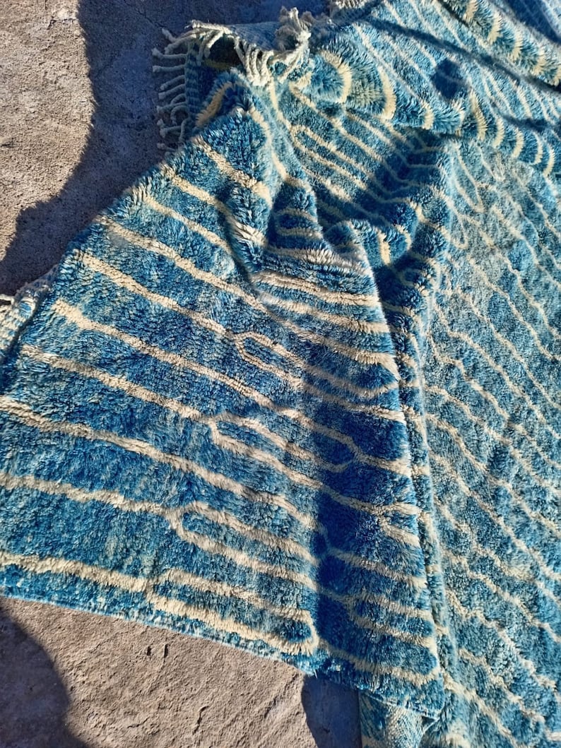 Berberteppich Blau –  Maßanfertigung