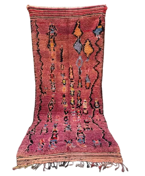 Alter Teppich – vintage Moroccan Boujaad  290 x 130 cm – Unikat  V35