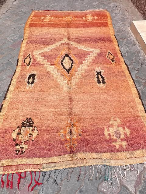 Alter Teppich – vintage Moroccan Boujaad  310 x 160 cm – Unikat  V34