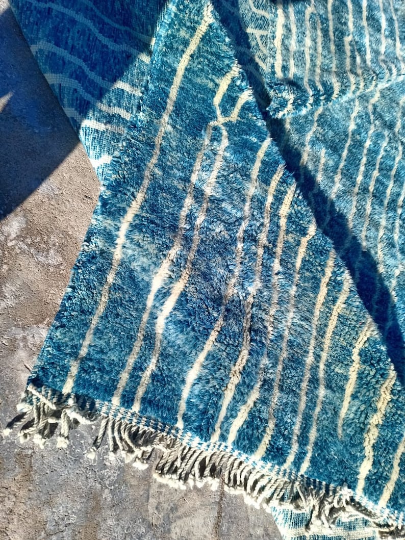 Berberteppich Blau –  Maßanfertigung