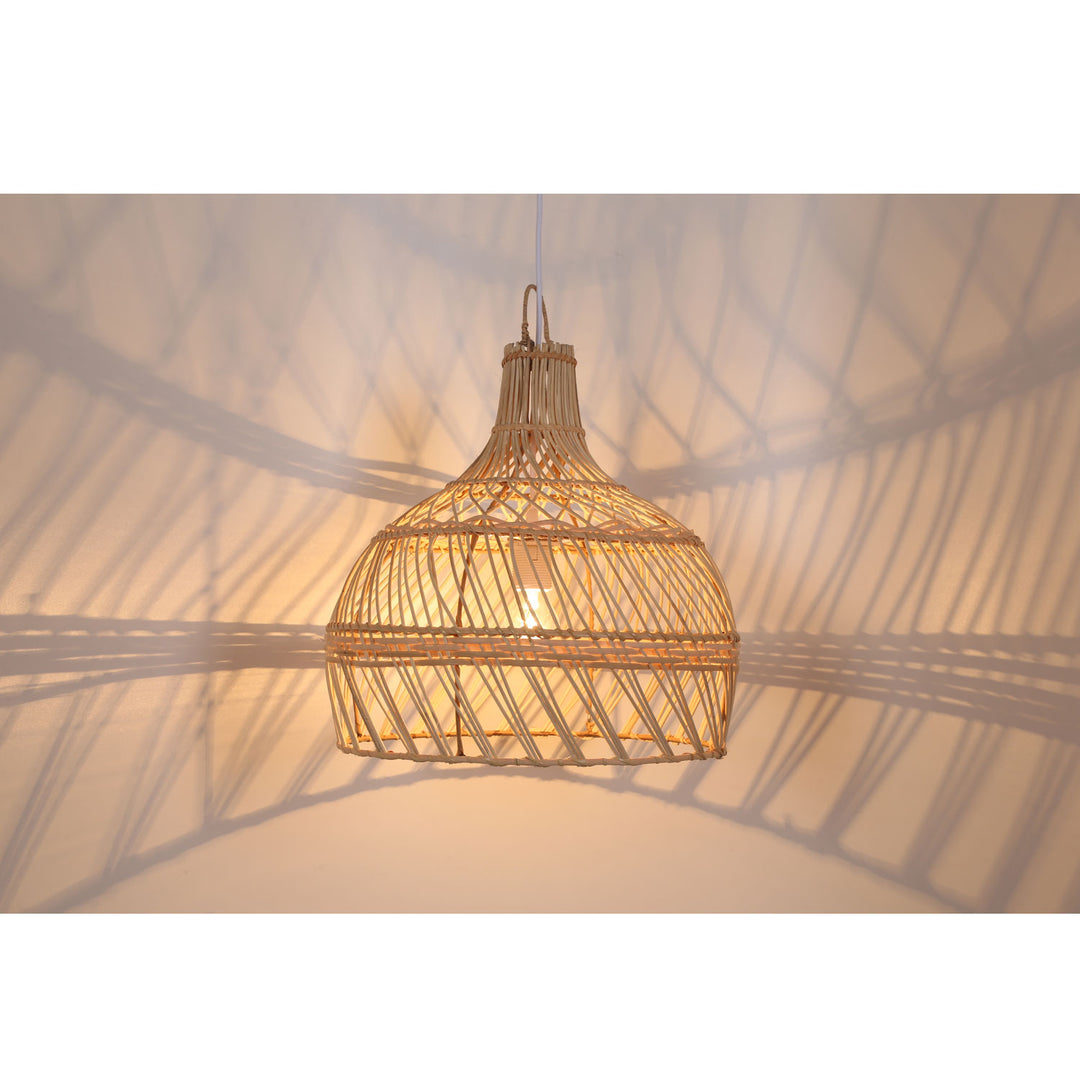 Lampenschirm Rattan Esszimmer 