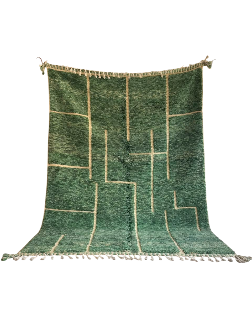 Alter Teppich – vintage Teppich  Grün  ca. 300 x 200 cm – Unikat V54