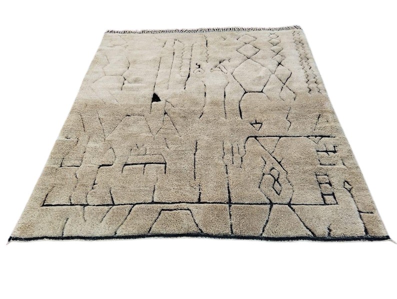 Custom Moroccan Rugs | Handmade Berber Carpets | Beni Ourain Wool Rugs