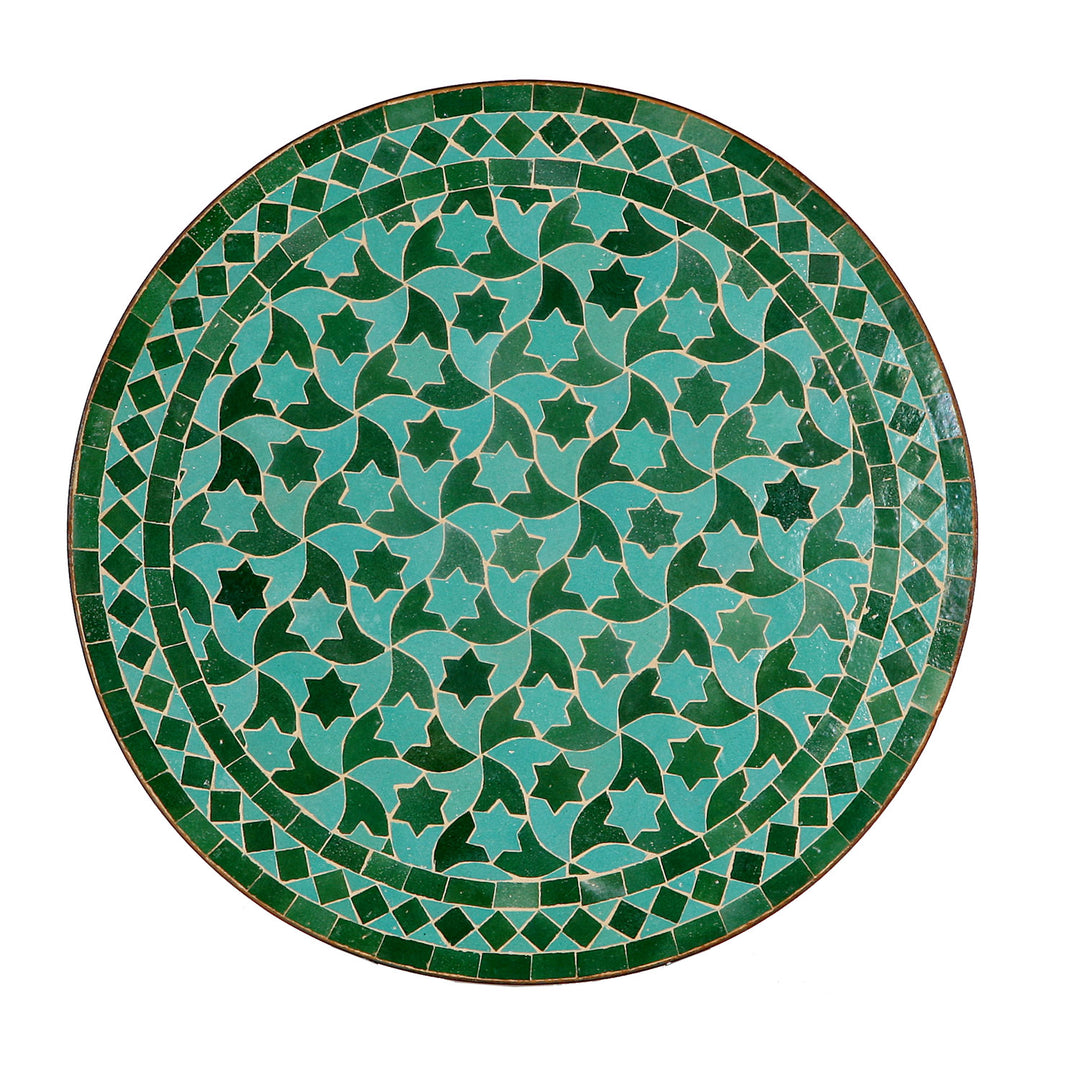 Mosaiktisch Rund Grün Ø 60 cm	  