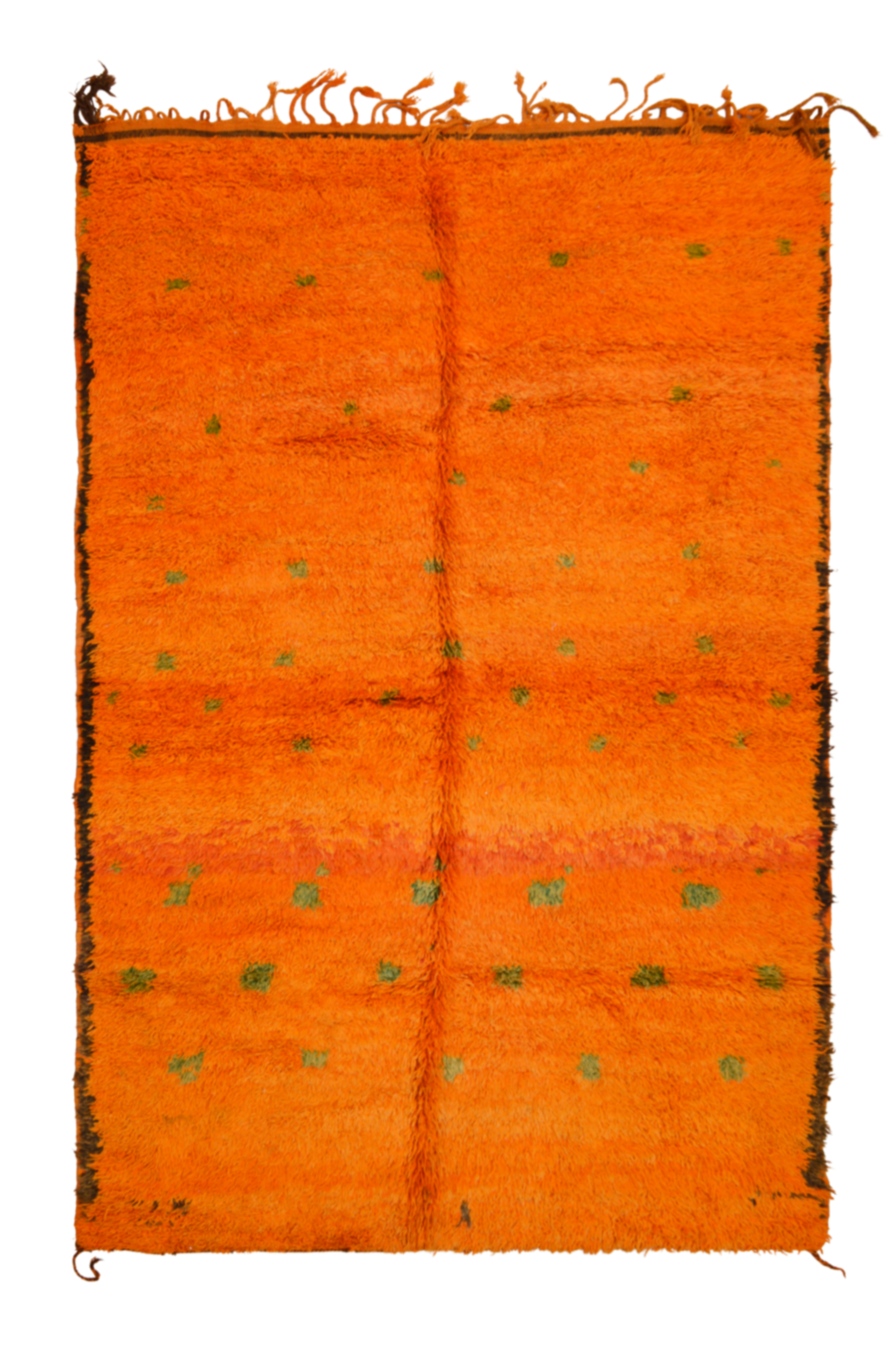 300 cm x 190 cm vintage Beni M´Guild orange berber rug   