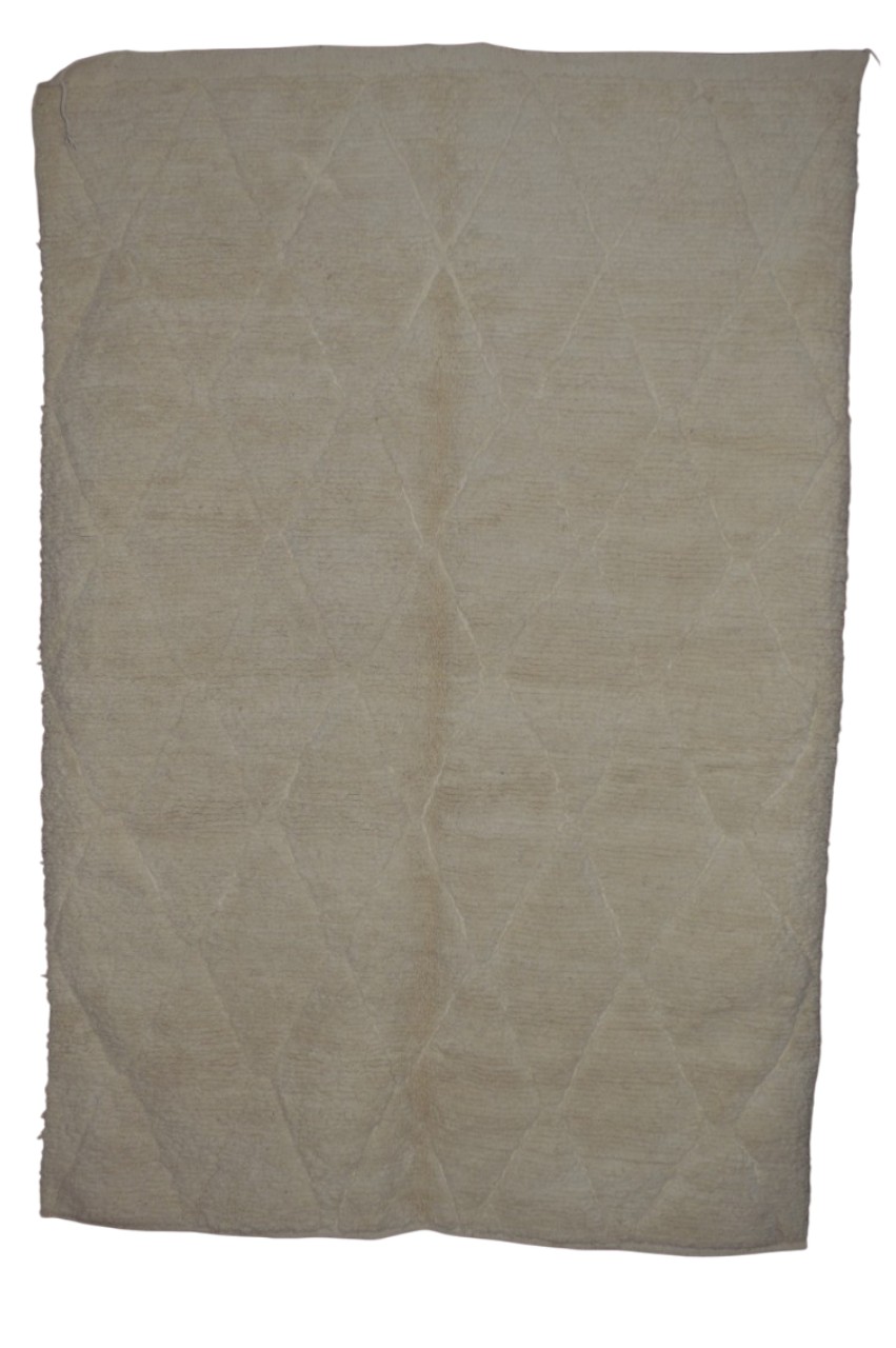 Tapis berbère –  tapis en laine blanc 